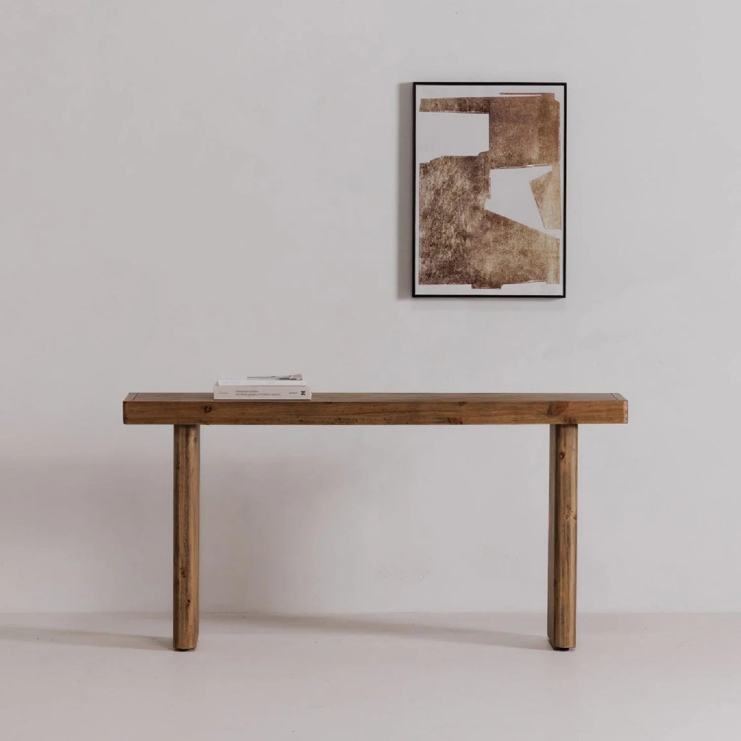 Luxury Rustic Pine Console Table Modern Italian Style for Villa