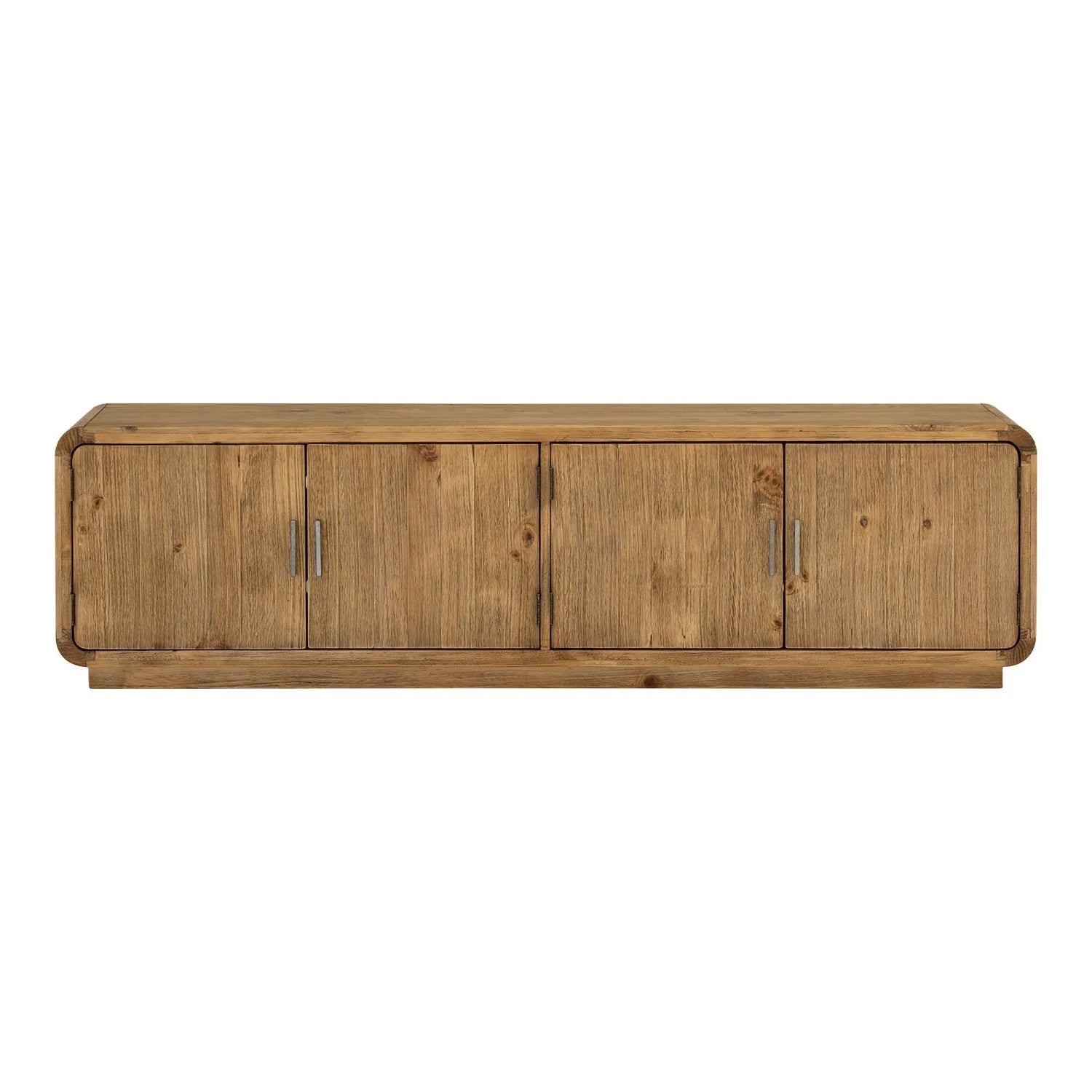 Luxury Rustic Pine Media Cabinet Modern Italian Style for Villa