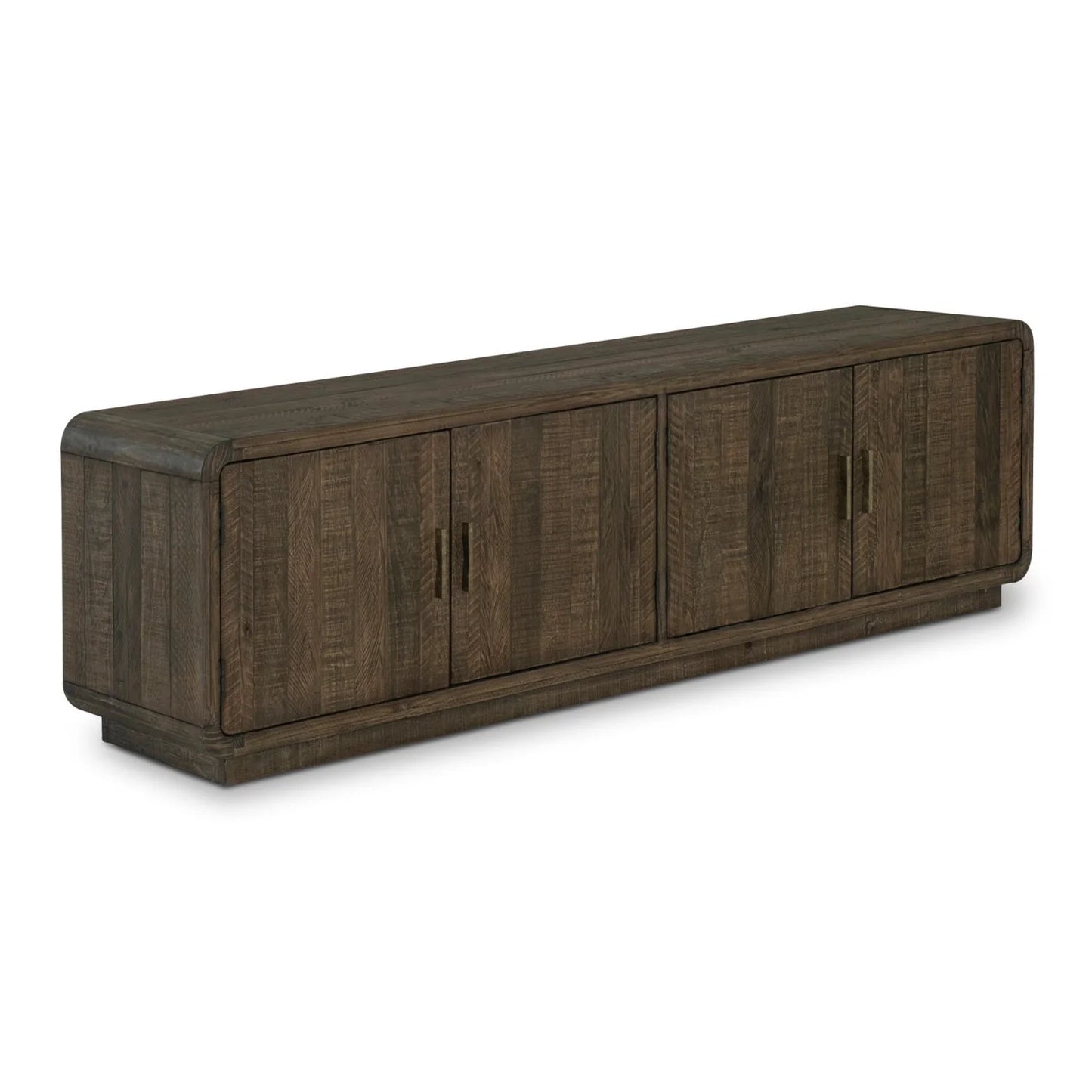 Luxury Rustic Pine Media Cabinet Modern Italian Style for Villa