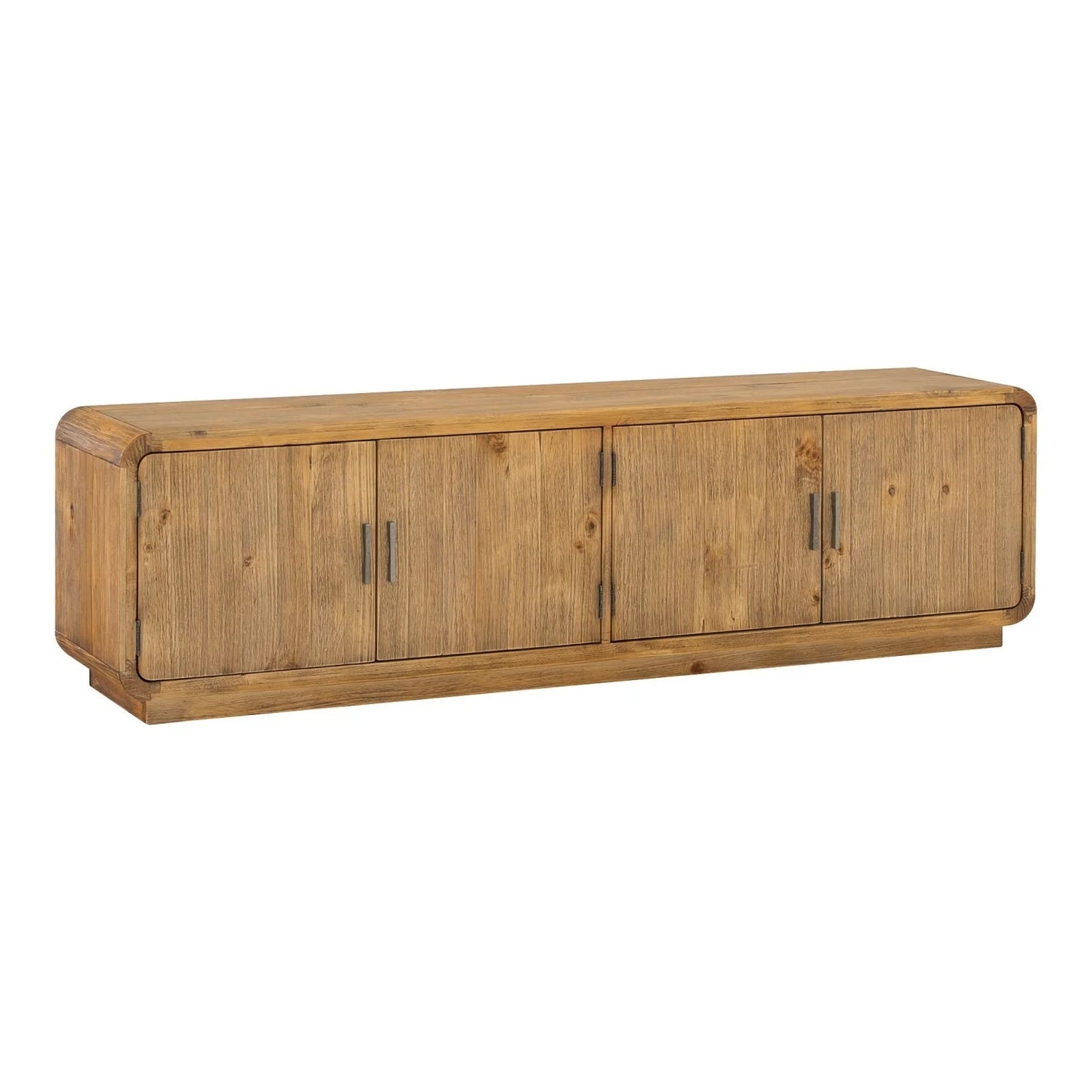 Luxury Rustic Pine Media Cabinet Modern Italian Style for Villa