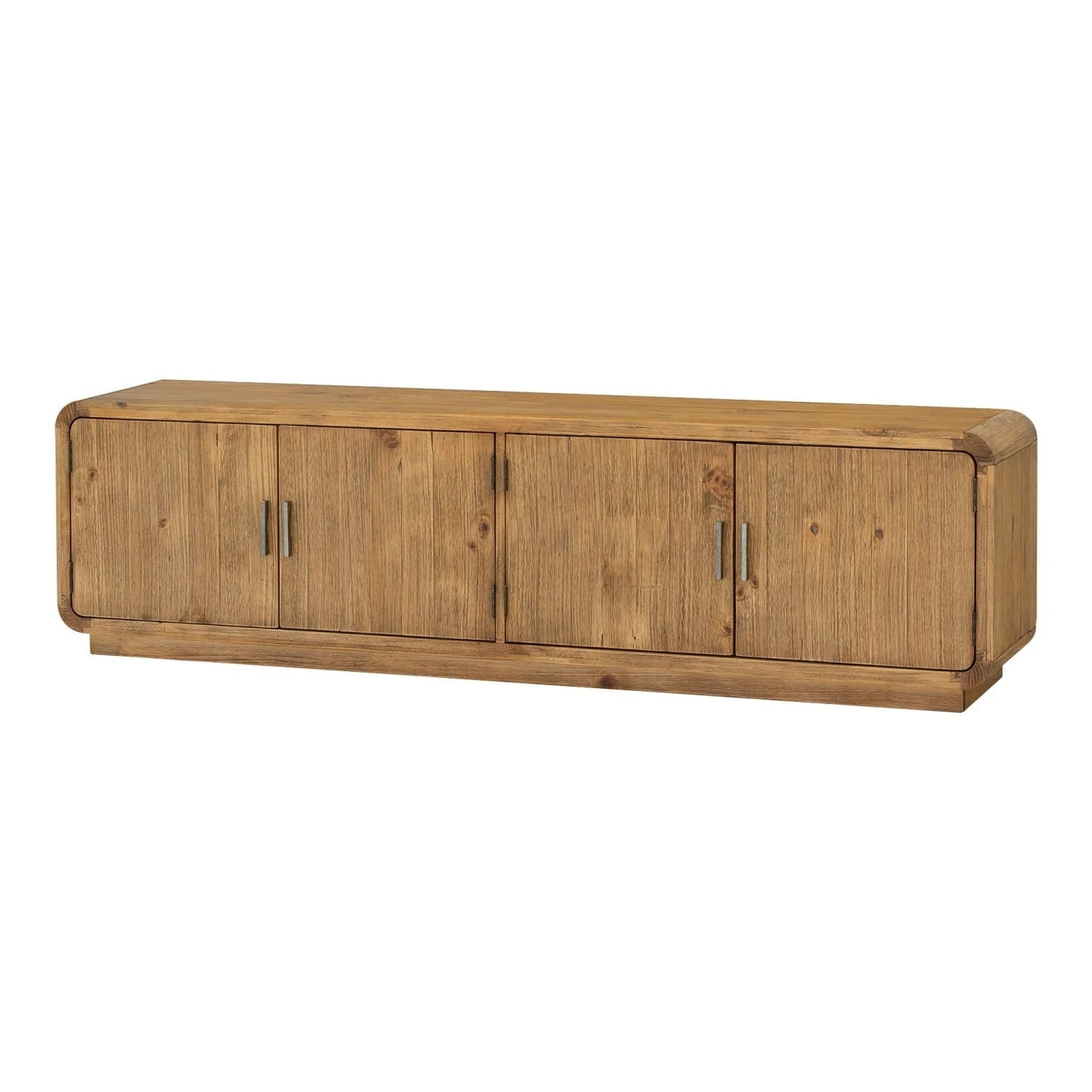 Luxury Rustic Pine Media Cabinet Modern Italian Style for Villa