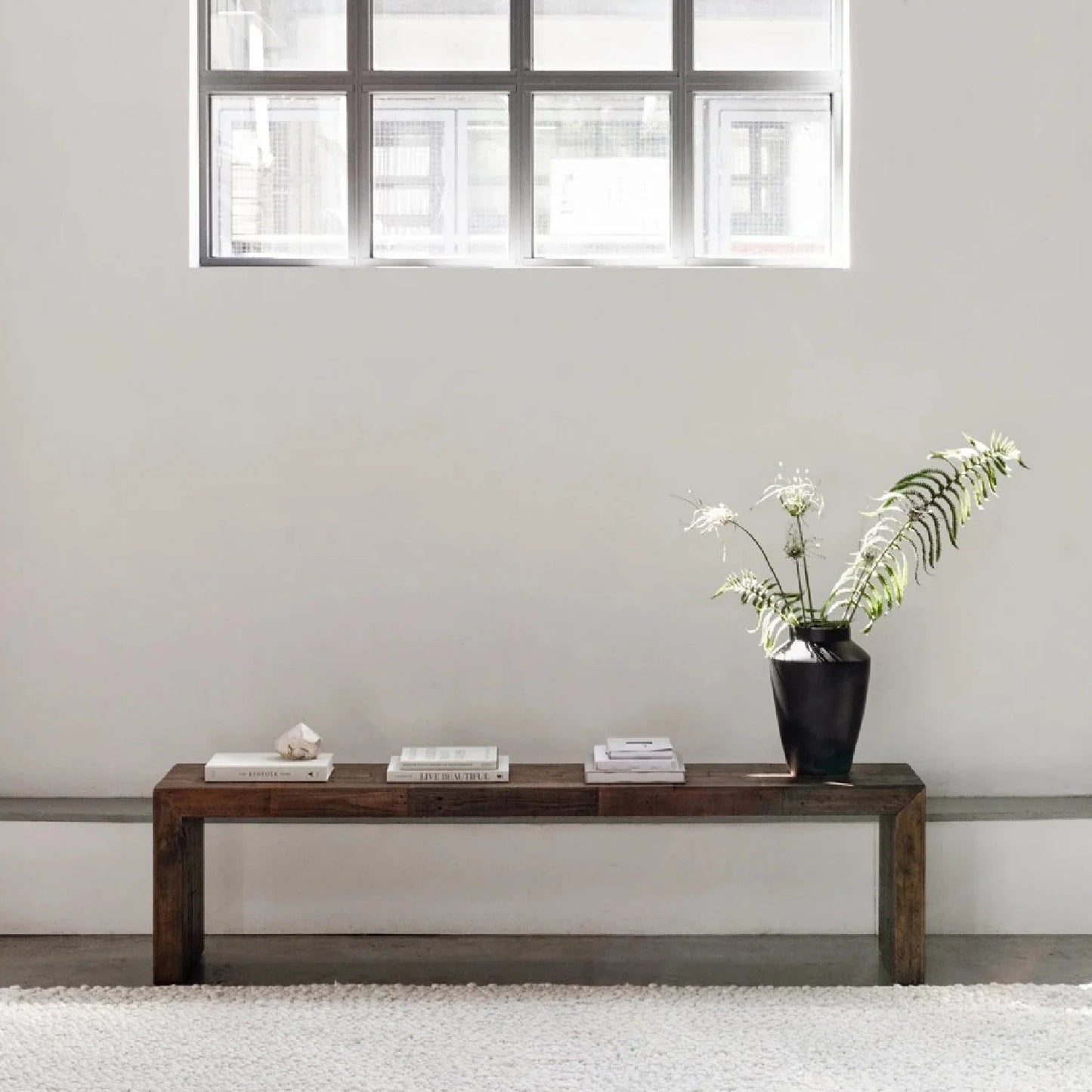 Luxury Rustic Pine Wood Bench European Style for Villa