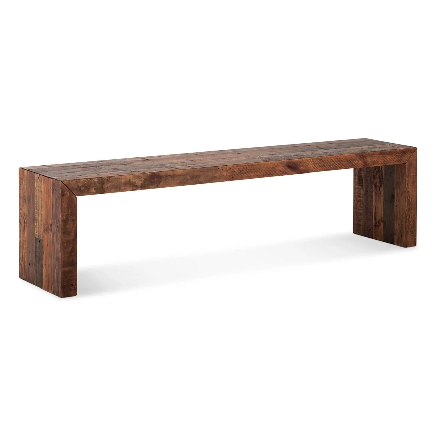 Luxury Rustic Pine Wood Bench European Style for Villa