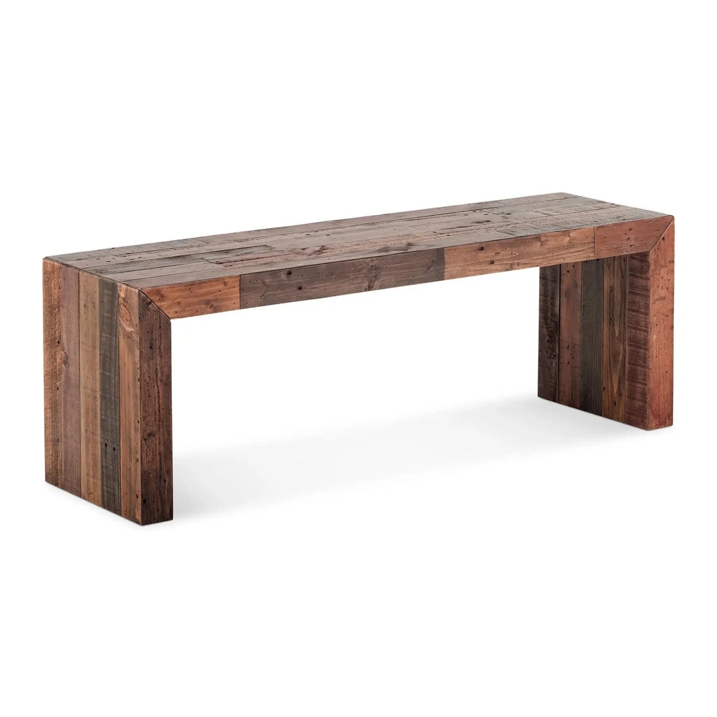 Luxury Rustic Pine Wood Bench European Style for Villa