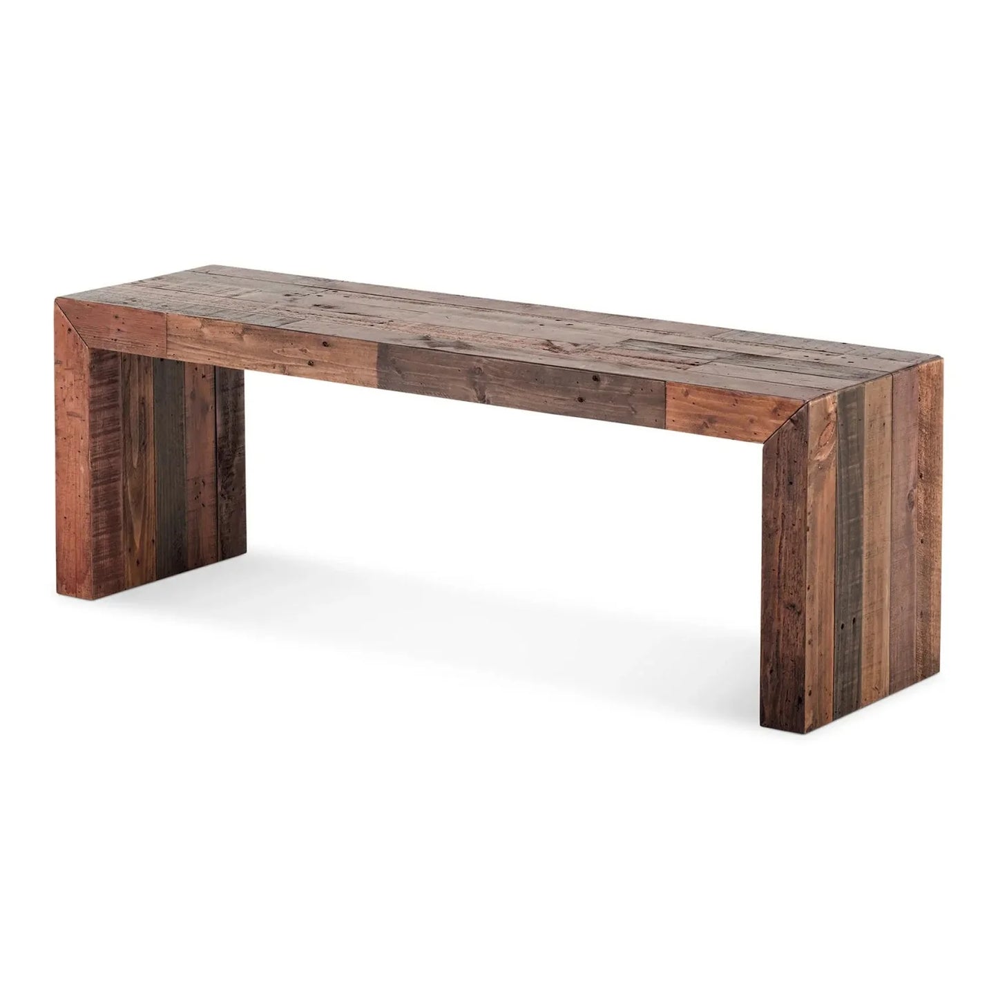 Luxury Rustic Pine Wood Bench European Style for Villa
