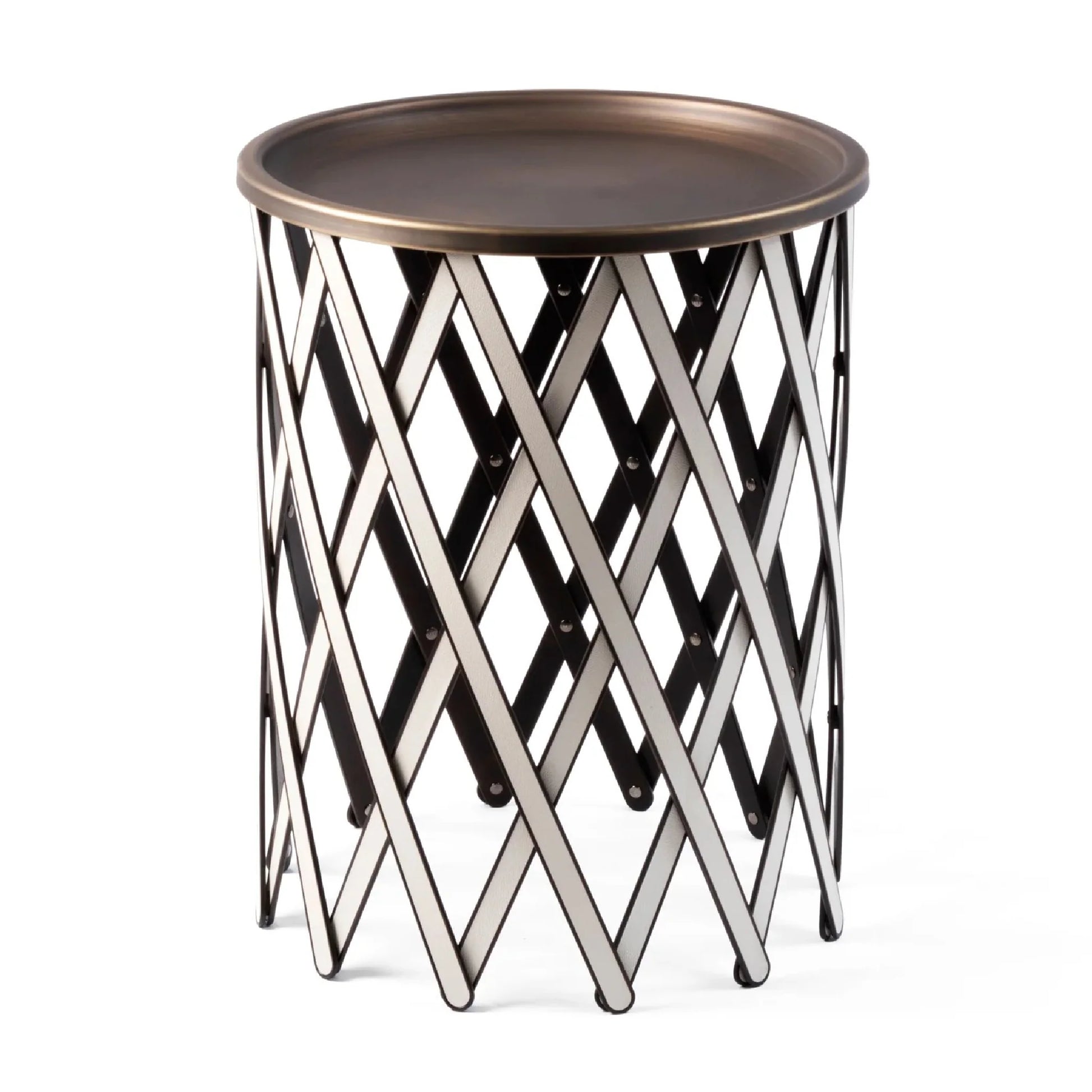 Luxury Safari Bronzed Folding Table Modern Italian Style for Villa