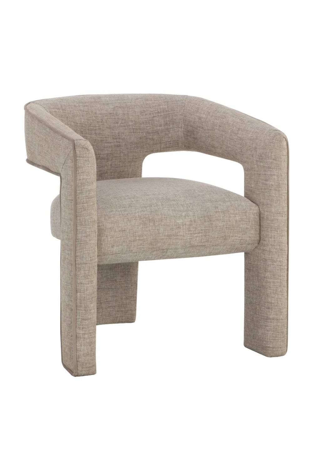 Luxury Sand Fabric Modern Dining Chair European Style for Villa