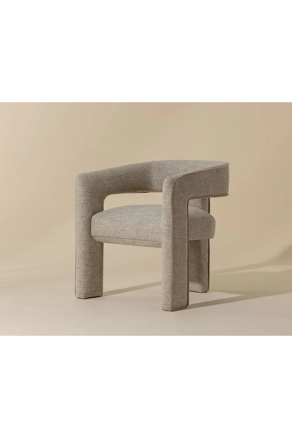 Luxury Sand Fabric Modern Dining Chair European Style for Villa