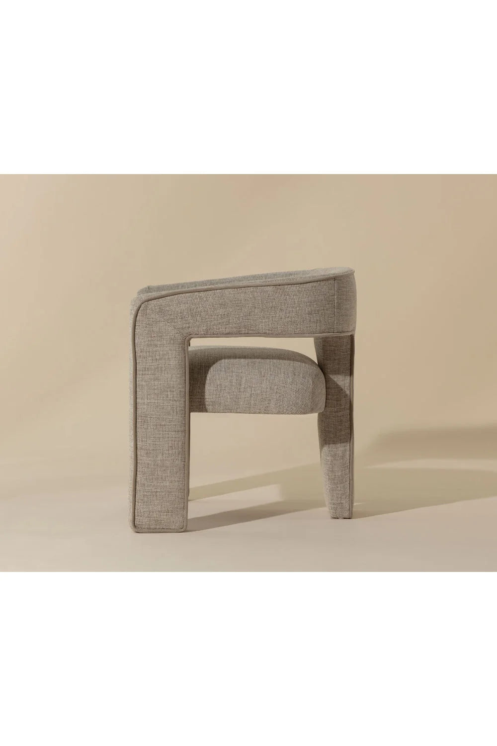 Luxury Sand Fabric Modern Dining Chair European Style for Villa