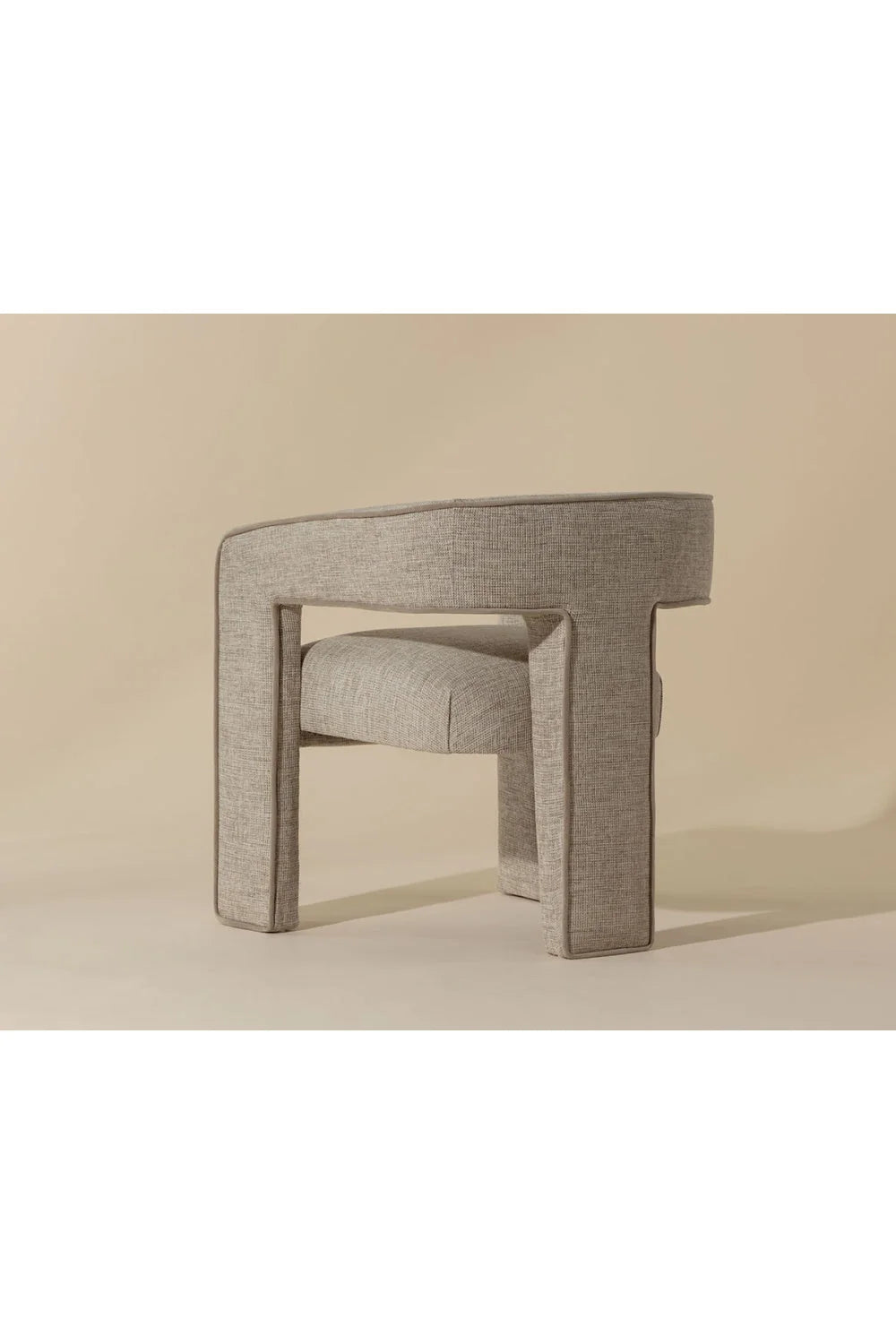 Luxury Sand Fabric Modern Dining Chair European Style for Villa