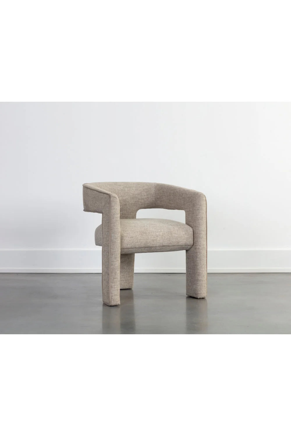 Luxury Sand Fabric Modern Dining Chair European Style for Villa