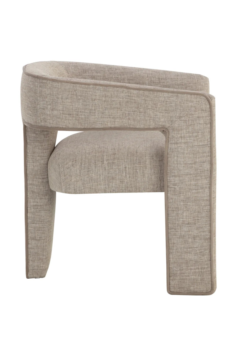 Luxury Sand Fabric Modern Dining Chair European Style for Villa