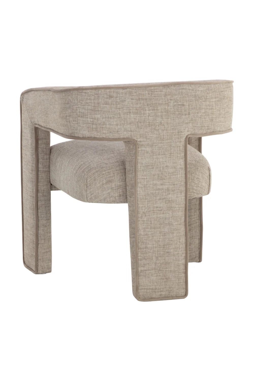 Luxury Sand Fabric Modern Dining Chair European Style for Villa