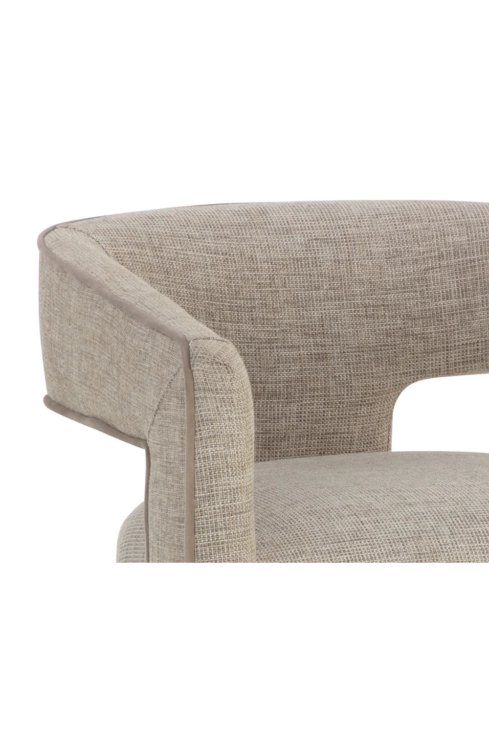 Luxury Sand Fabric Modern Dining Chair European Style for Villa