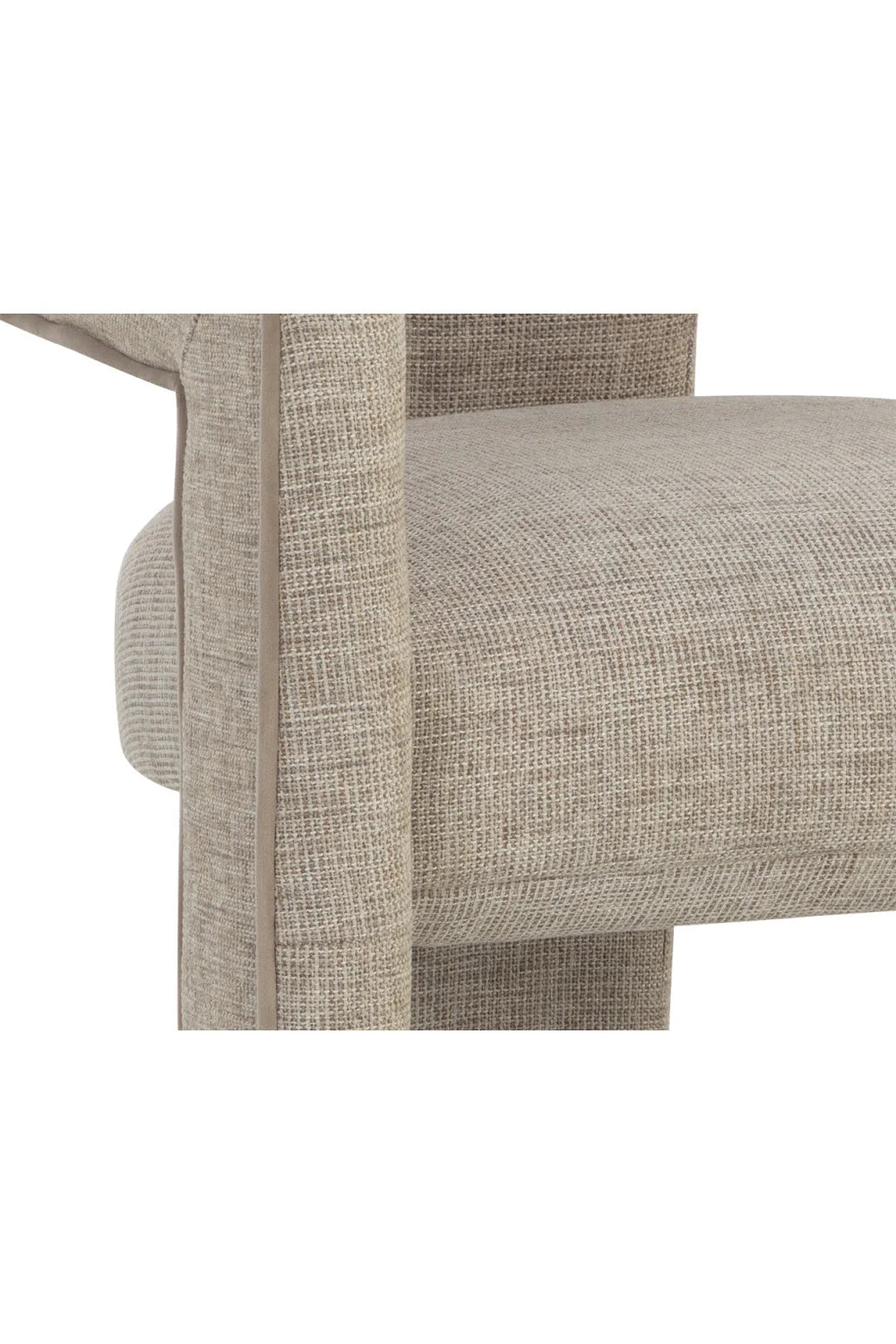 Luxury Sand Fabric Modern Dining Chair European Style for Villa