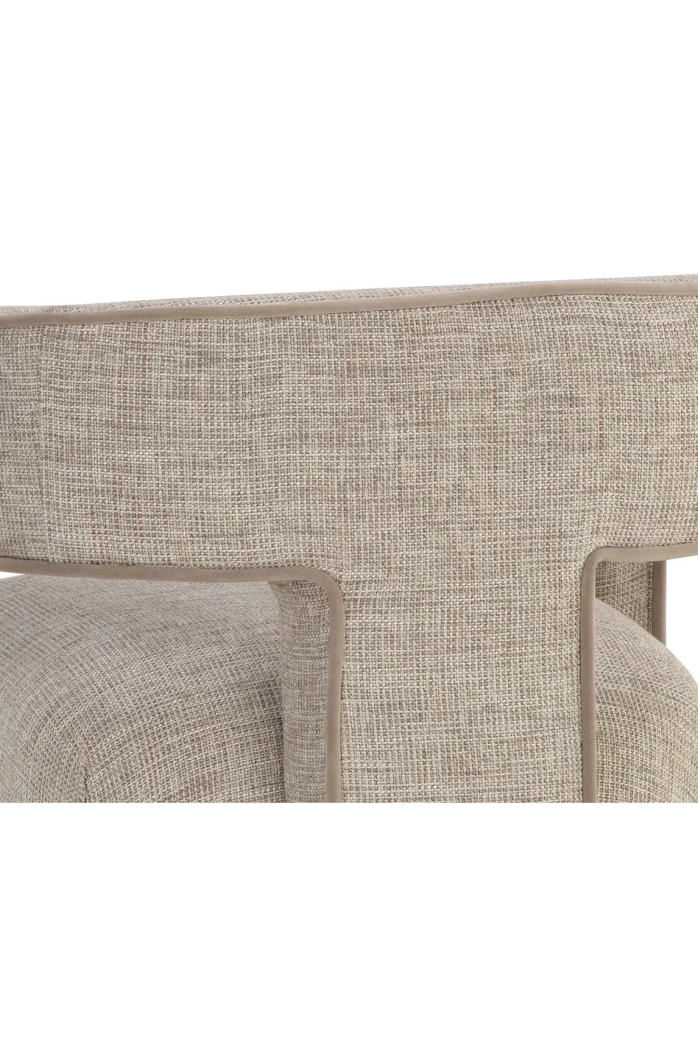 Luxury Sand Fabric Modern Dining Chair European Style for Villa