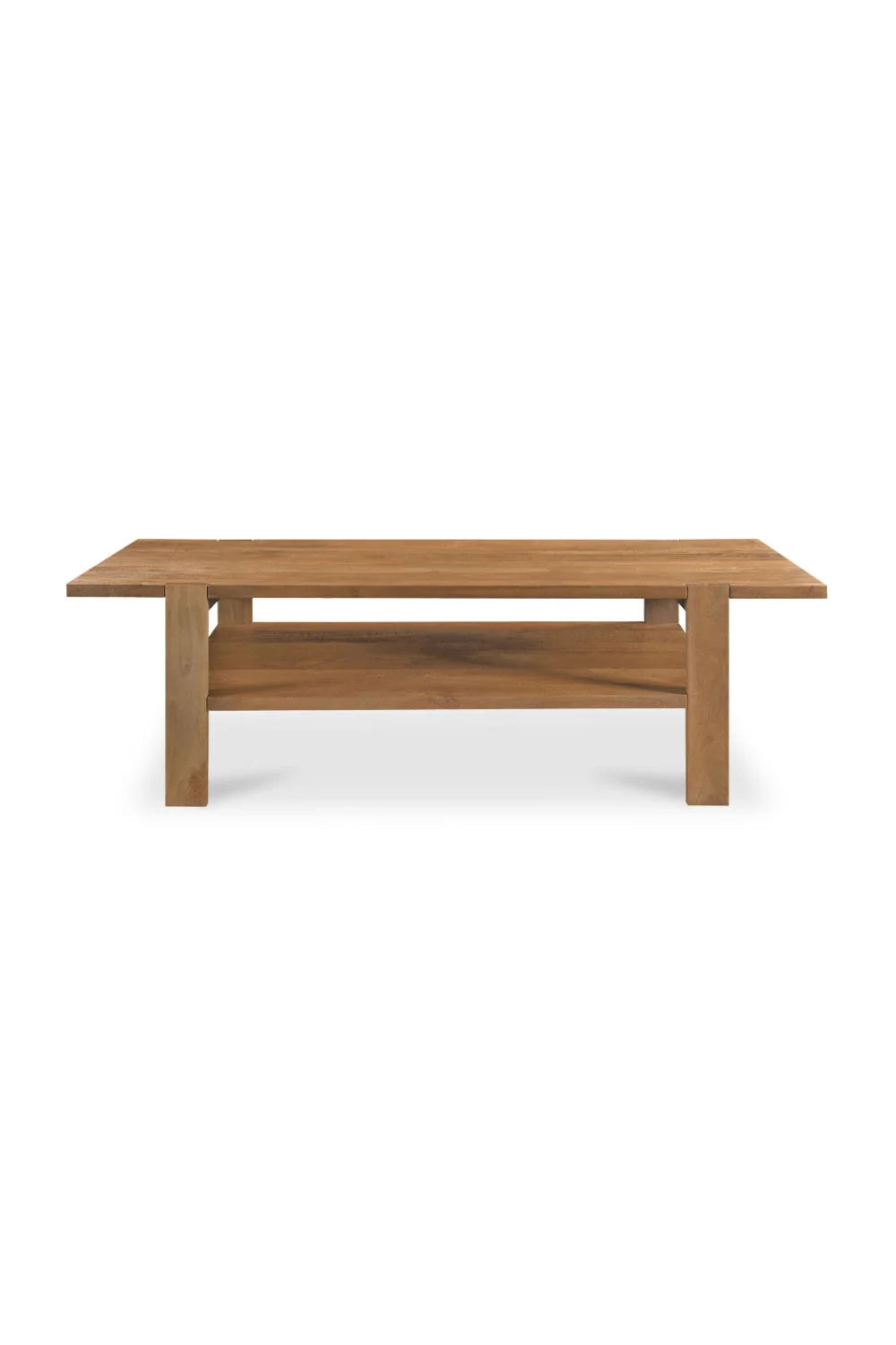 Luxury Sandblasted Mango Wood Coffee Table Modern Italian Style for Villa