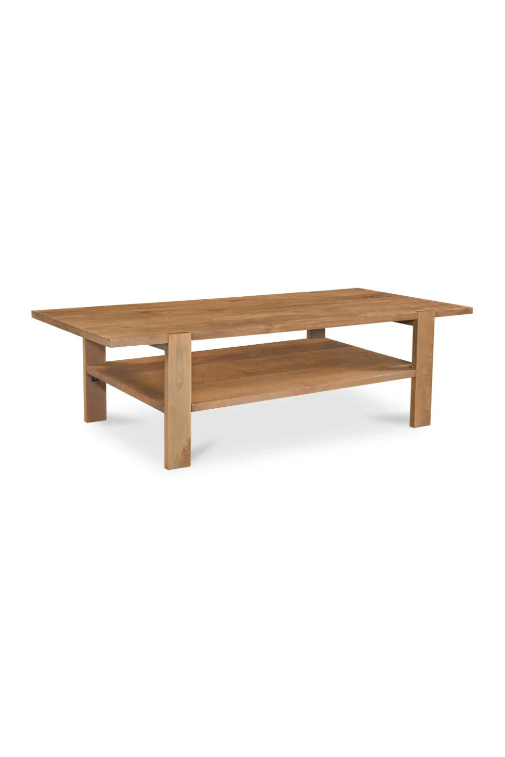 Luxury Sandblasted Mango Wood Coffee Table Modern Italian Style for Villa
