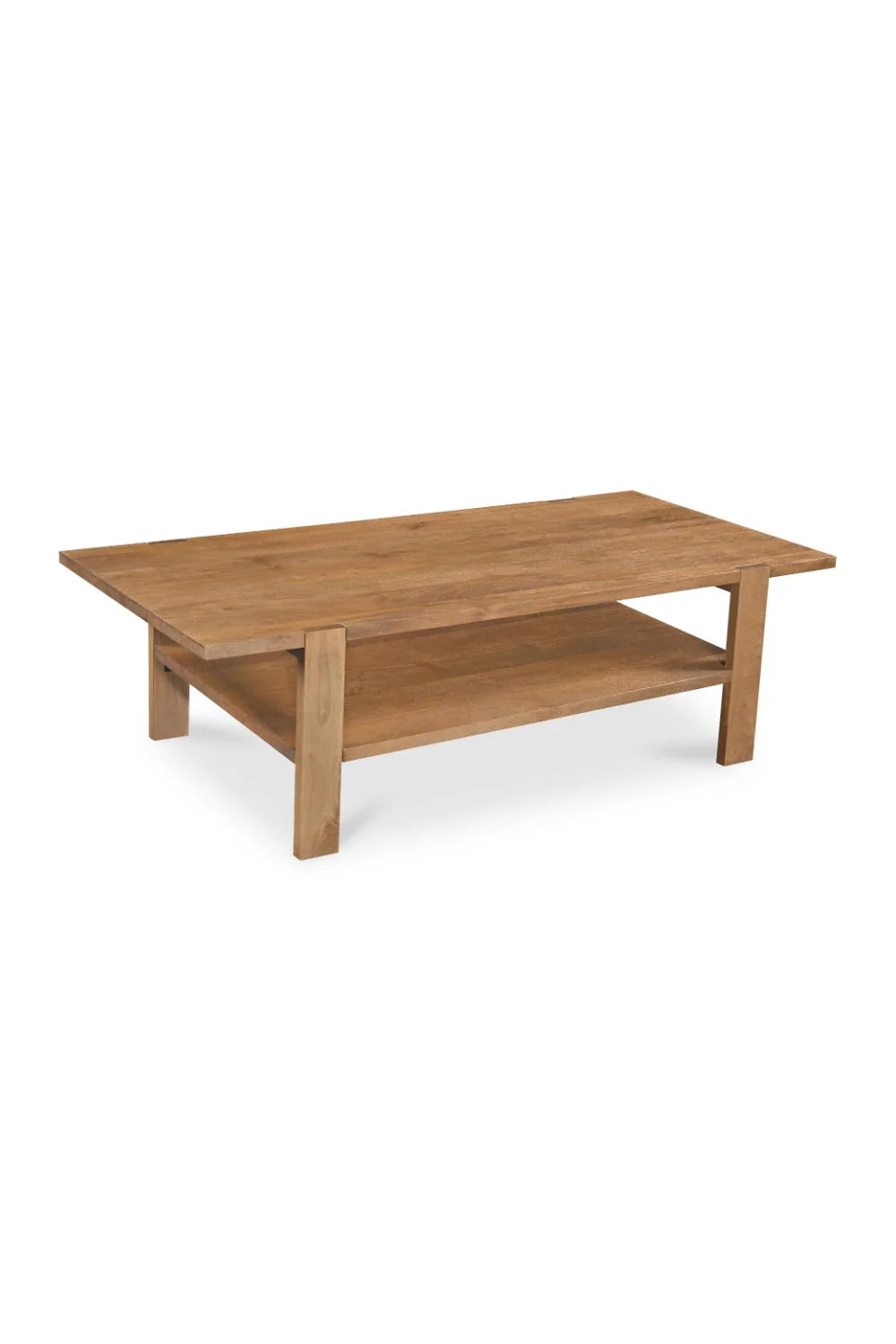 Luxury Sandblasted Mango Wood Coffee Table Modern Italian Style for Villa