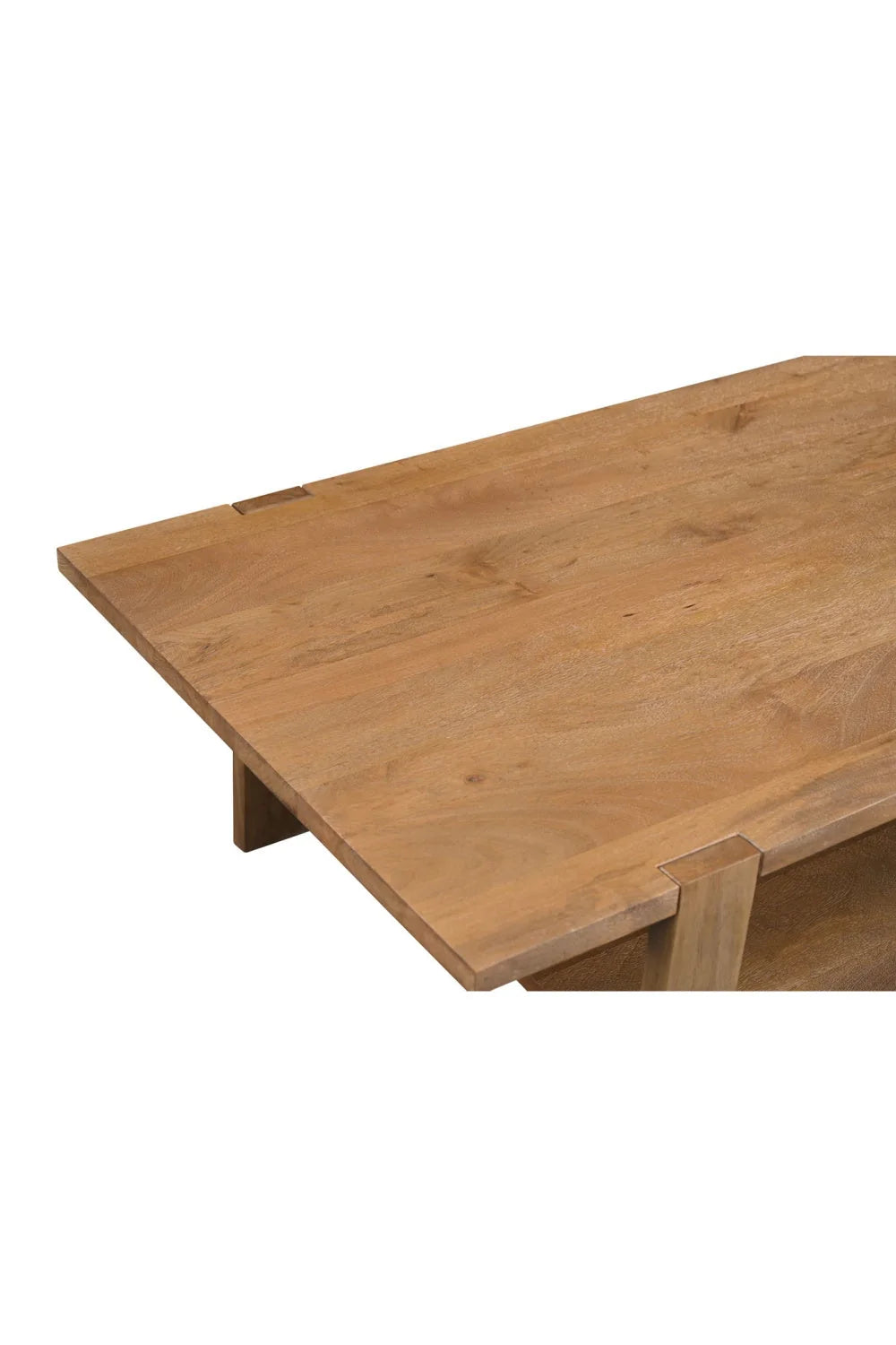 Luxury Sandblasted Mango Wood Coffee Table Modern Italian Style for Villa