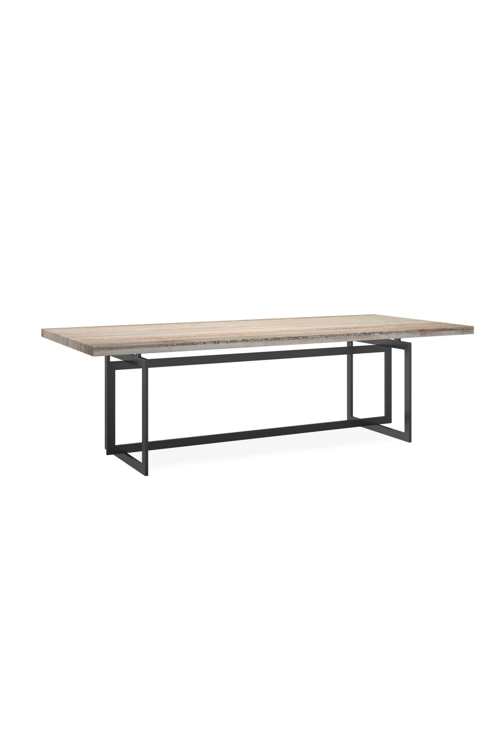 Luxury Sandstone Rectangular Dining Table Modern Italian Style for Villa