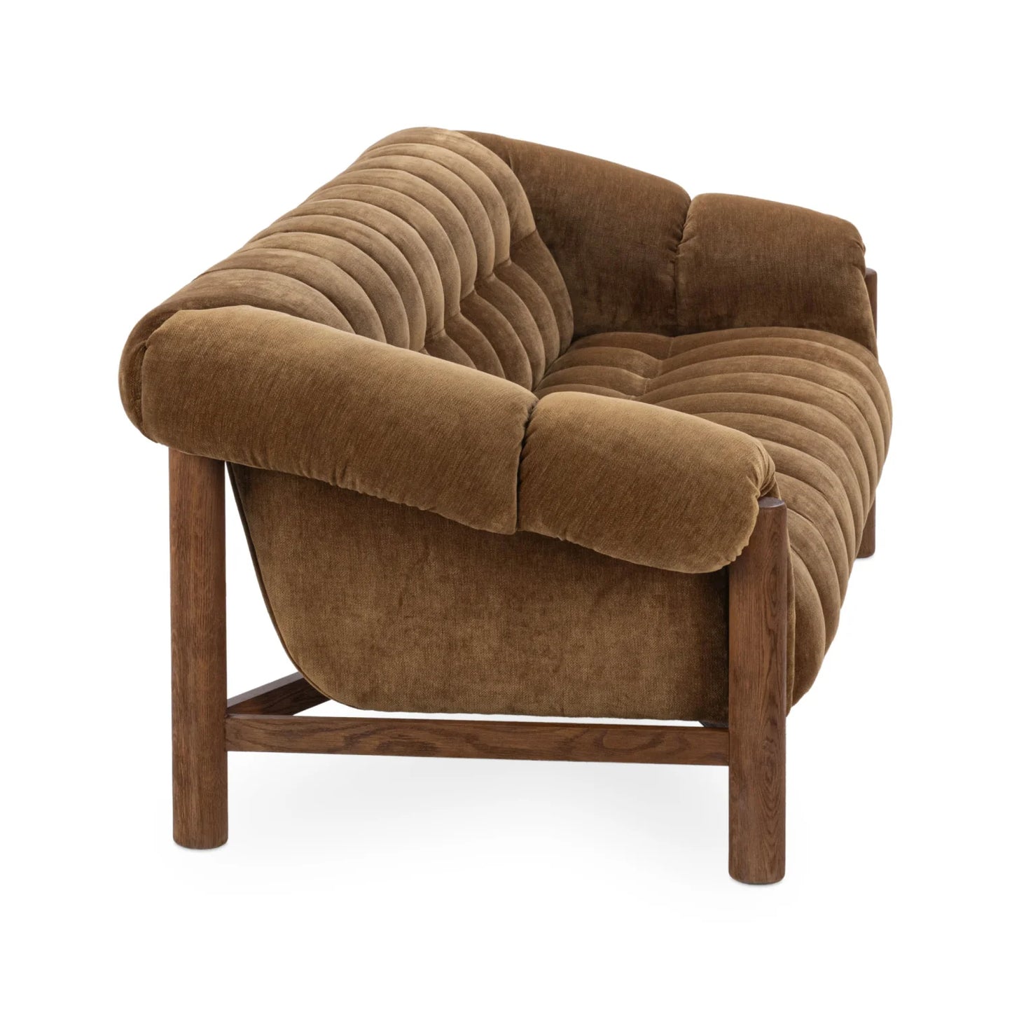 Luxury Sansa Fabric Three-Seat Sofa Modern Italian Style for Villa
