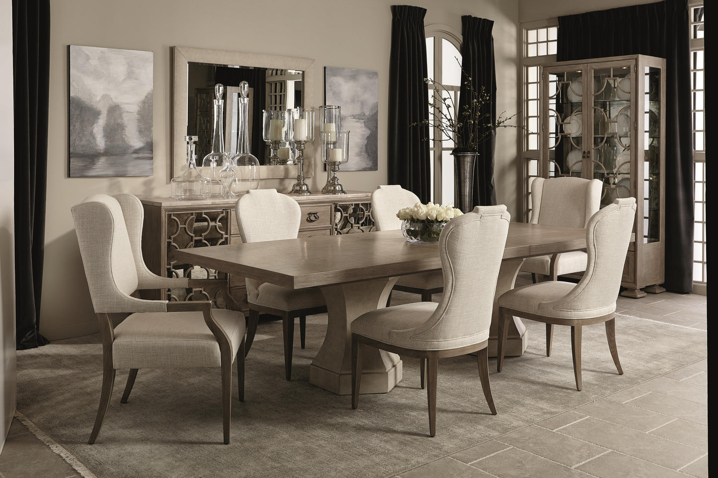 Luxury Santa Barbara Dining Table Modern Italian Style for Villa