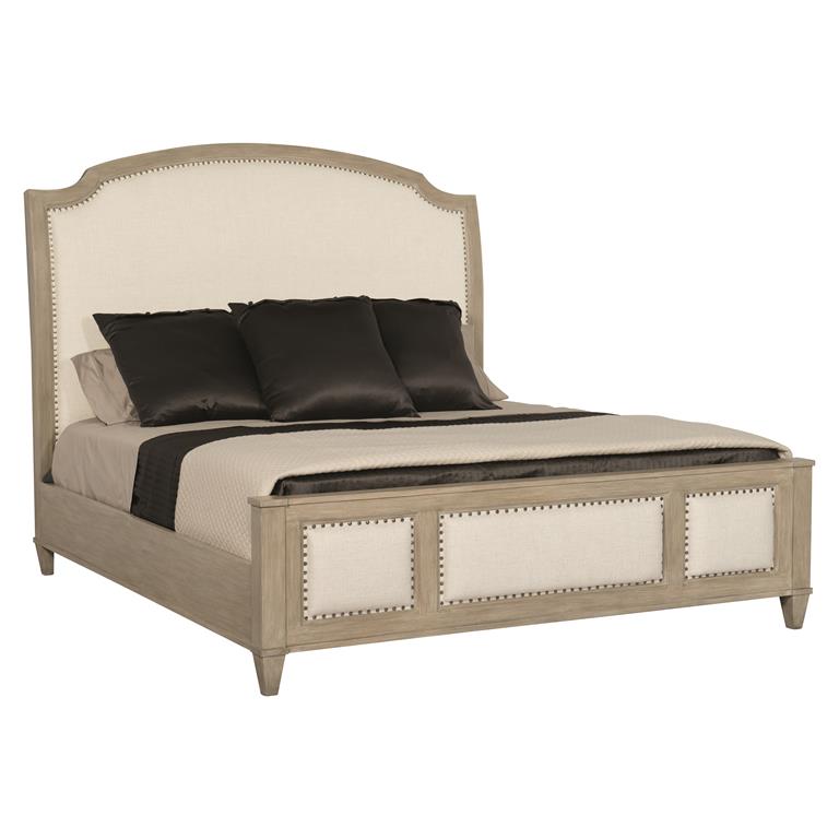 Luxury Santa Barbara Fabric Panel Bed Modern Italian Style for Villa