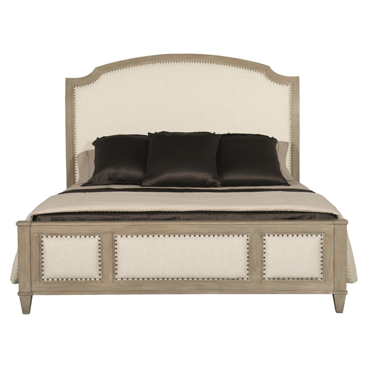 Luxury Santa Barbara Fabric Panel Bed Modern Italian Style for Villa