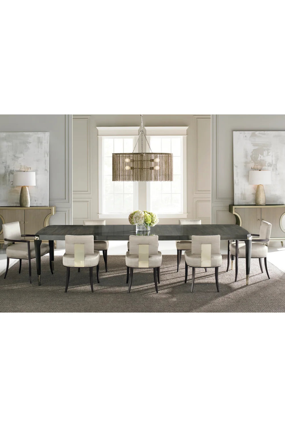 Luxury Sateen Modern Dining Chair European Style for Villa