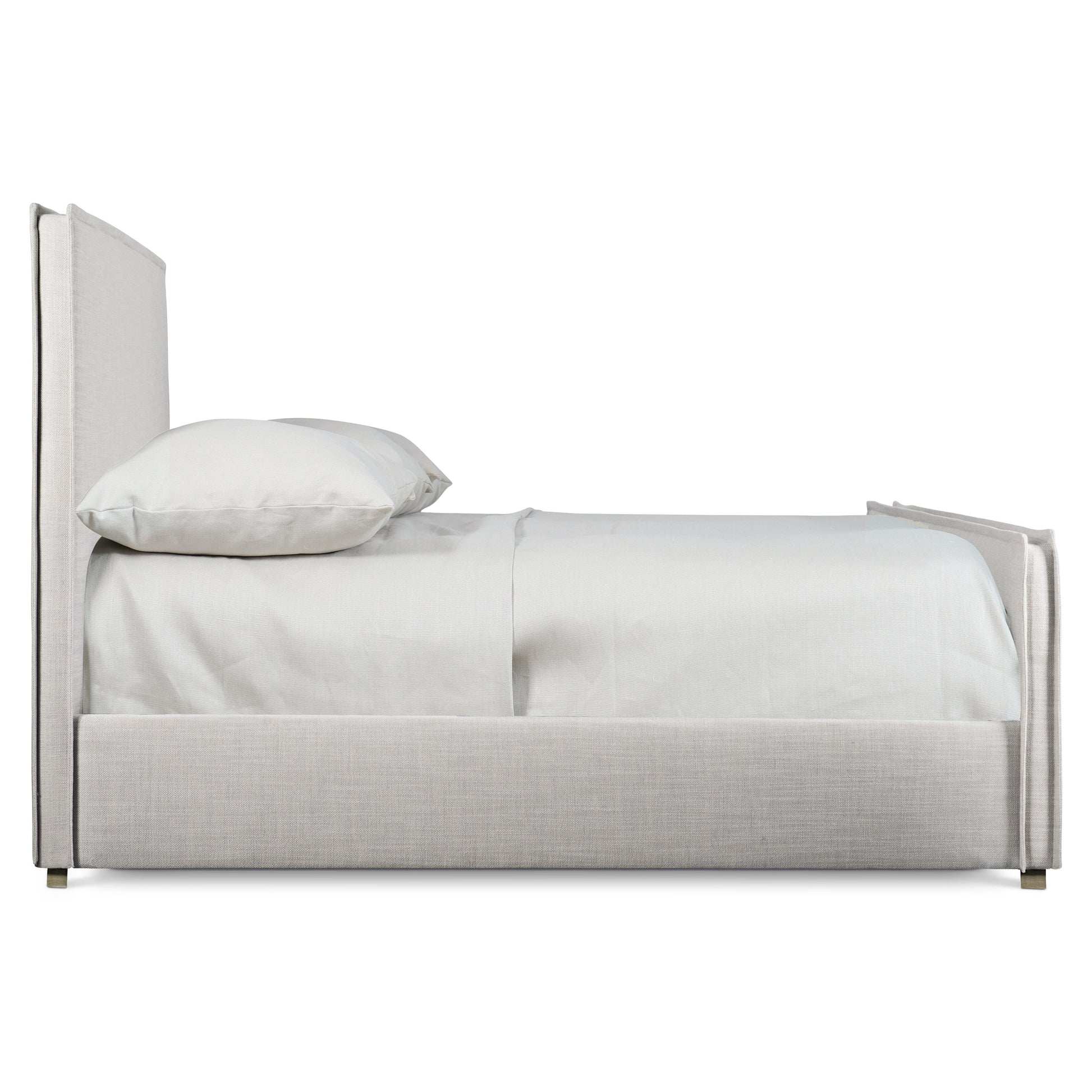 Luxury Sawyer Fabric Panel Bed Modern Italian Style for Villa