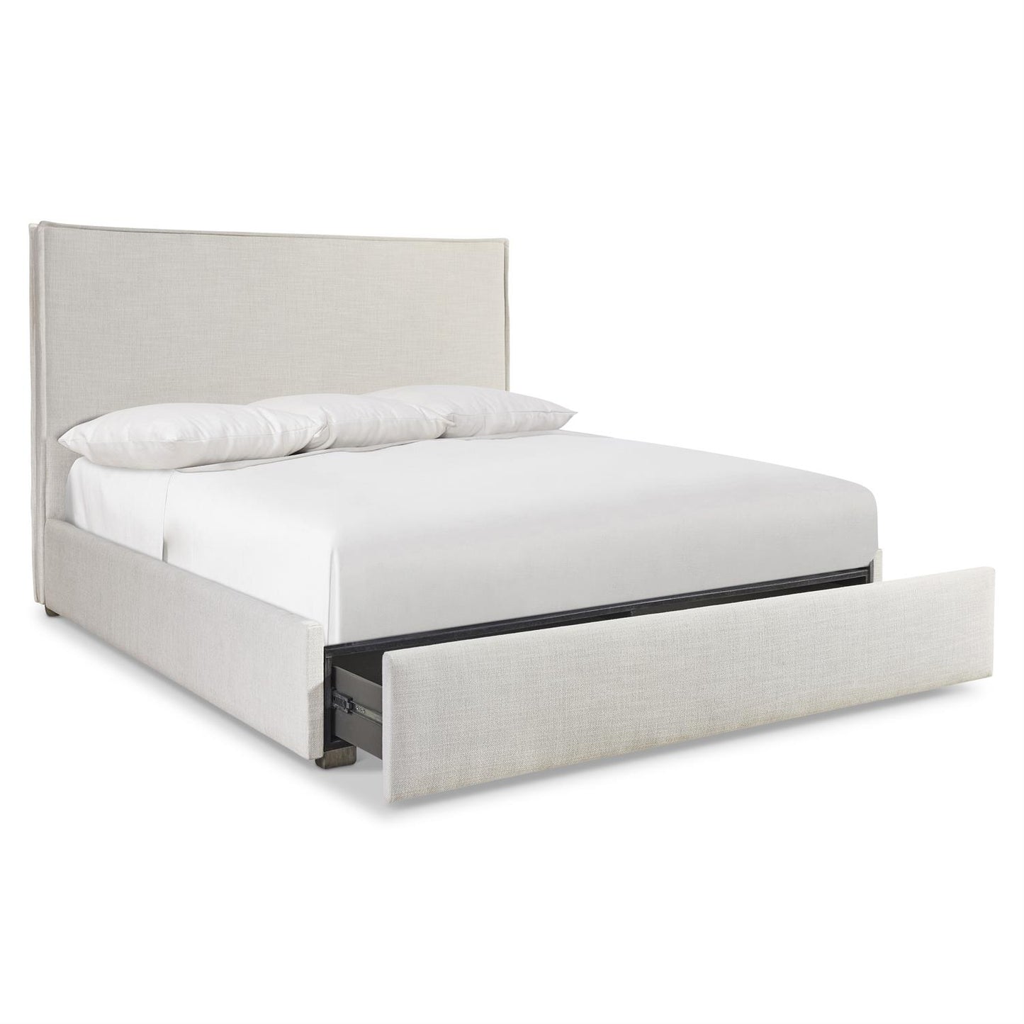 Luxury Sawyer Fabric Storage Panel Bed Modern Italian Style for Villa