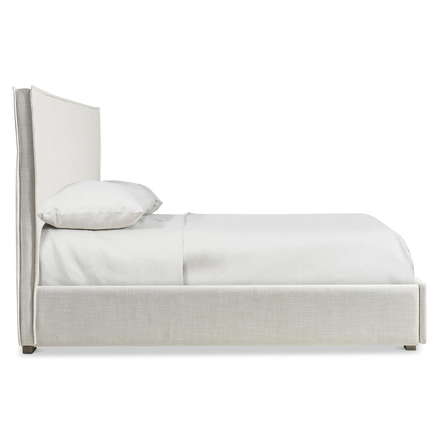 Luxury Sawyer Fabric Storage Panel Bed Modern Italian Style for Villa