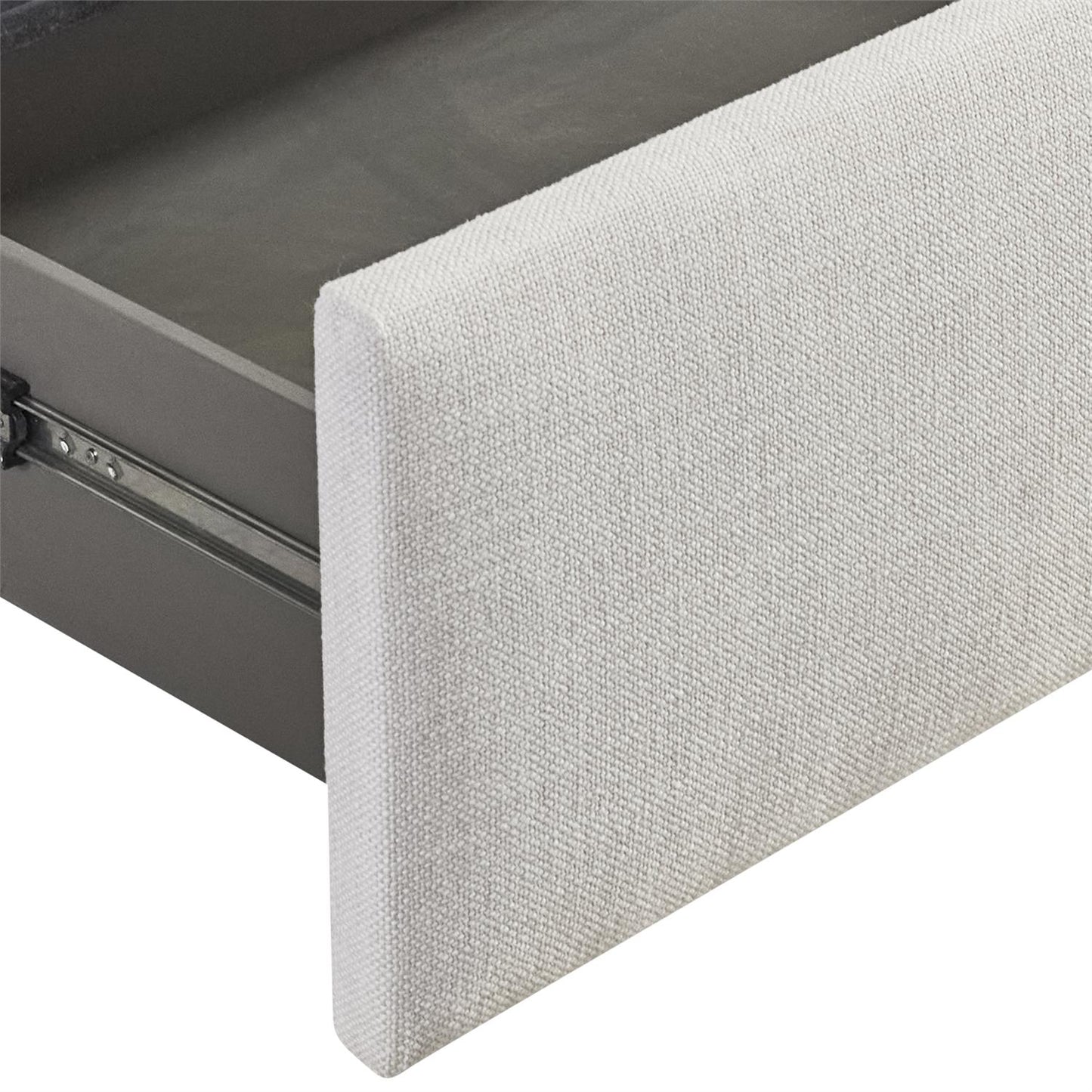 Luxury Sawyer Fabric Storage Panel Bed Modern Italian Style for Villa