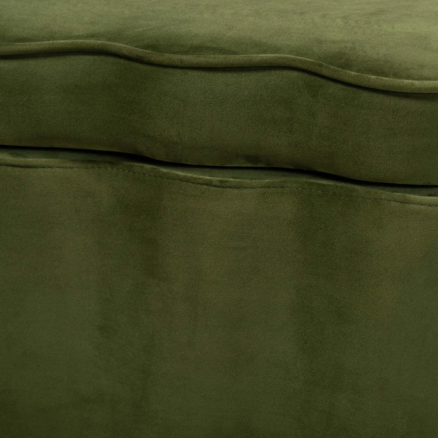 Luxury Scalloped Velvet Storage Bench European Style for Villa