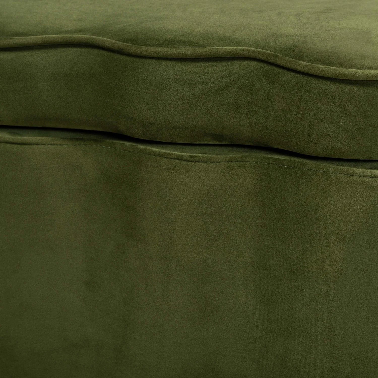 Luxury Scalloped Velvet Storage Bench European Style for Villa