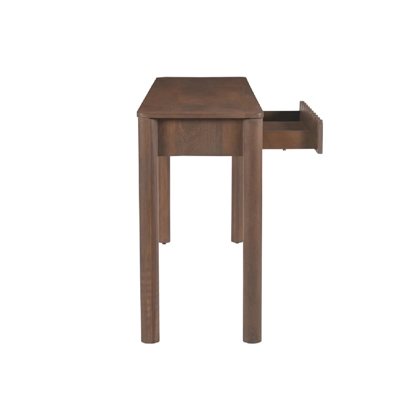 Luxury Scalloped Wooden Console Table Modern Italian Style for Villa