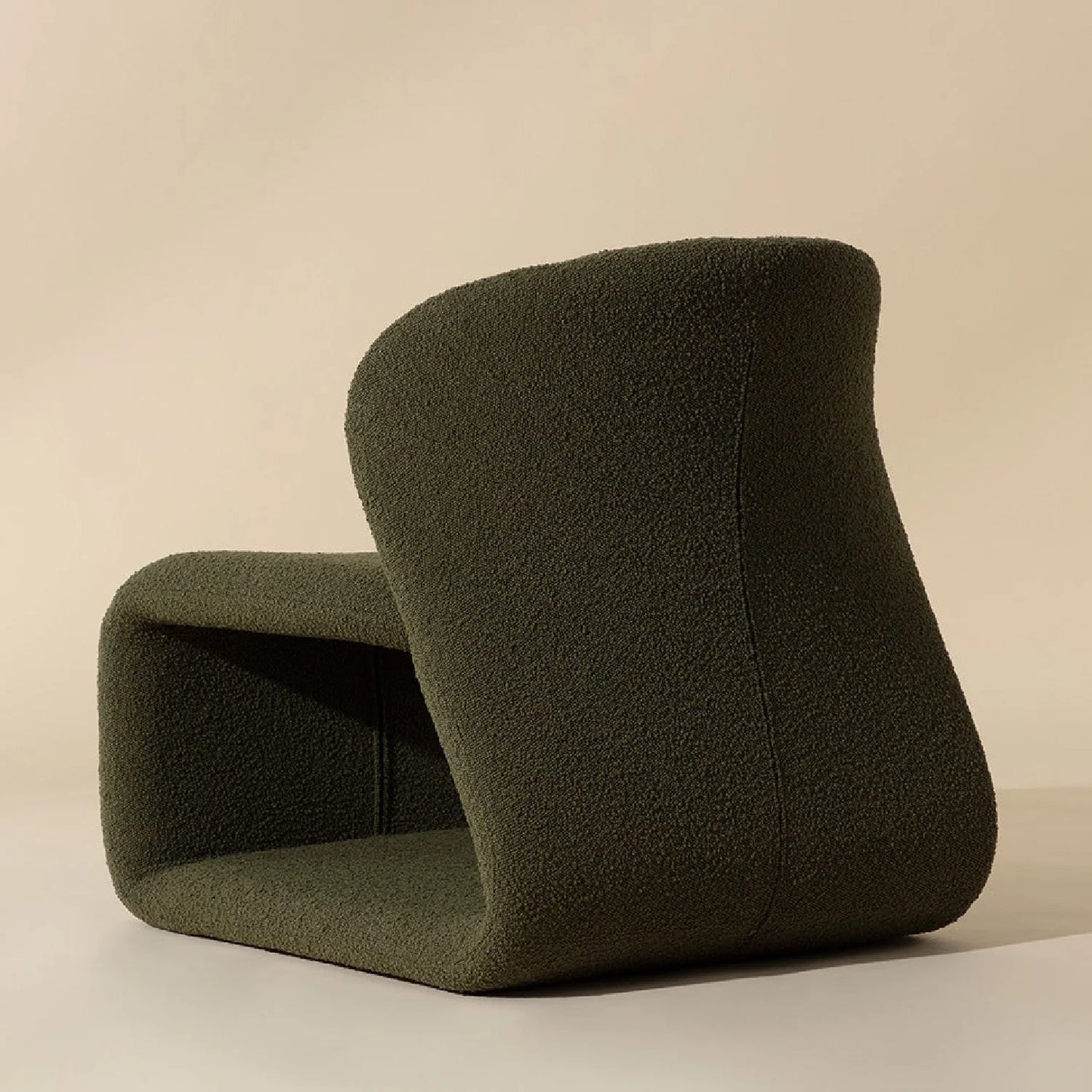 Luxury Sculpted Fabric Lounge Chair European Style for Villa