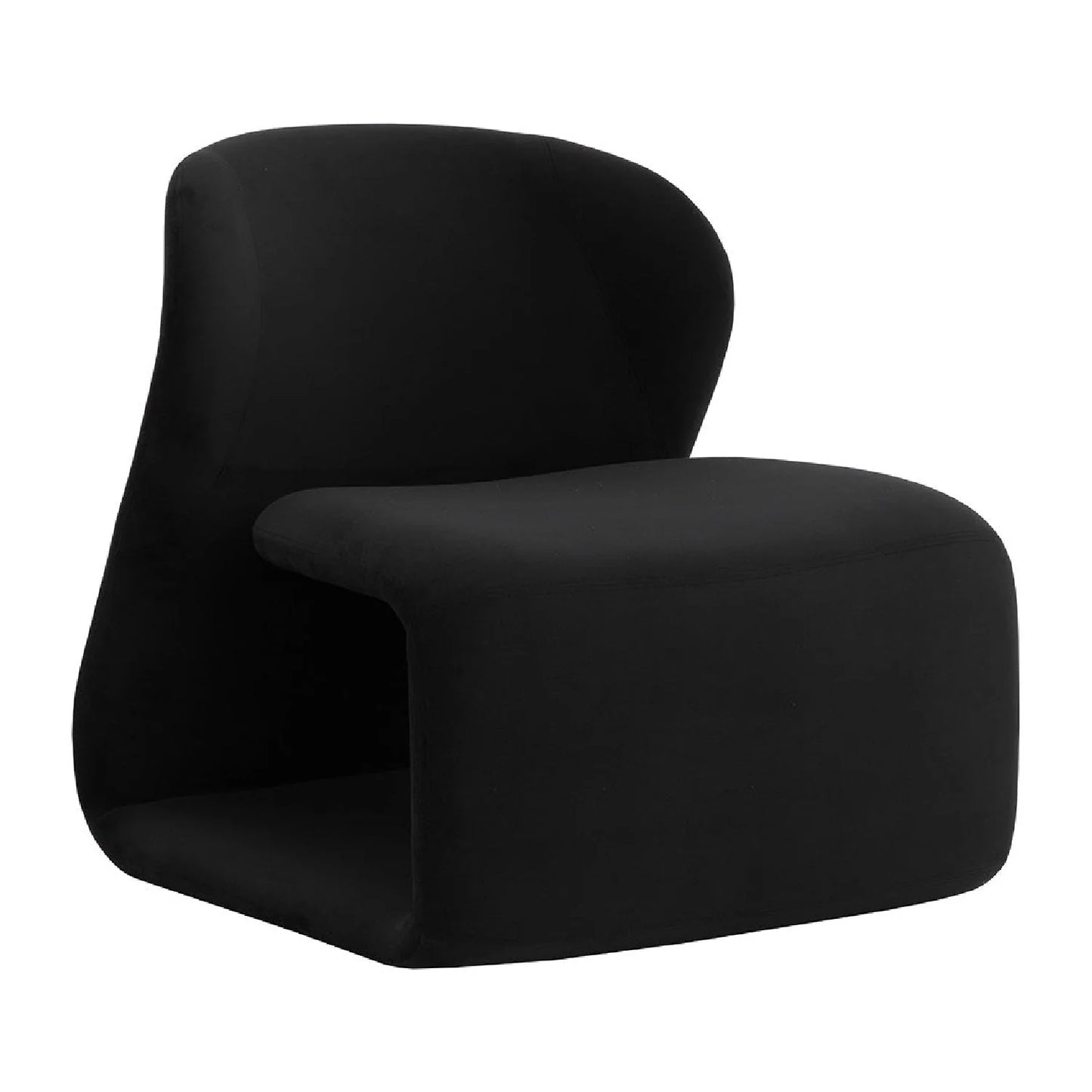 Luxury Sculpted Fabric Lounge Chair European Style for Villa