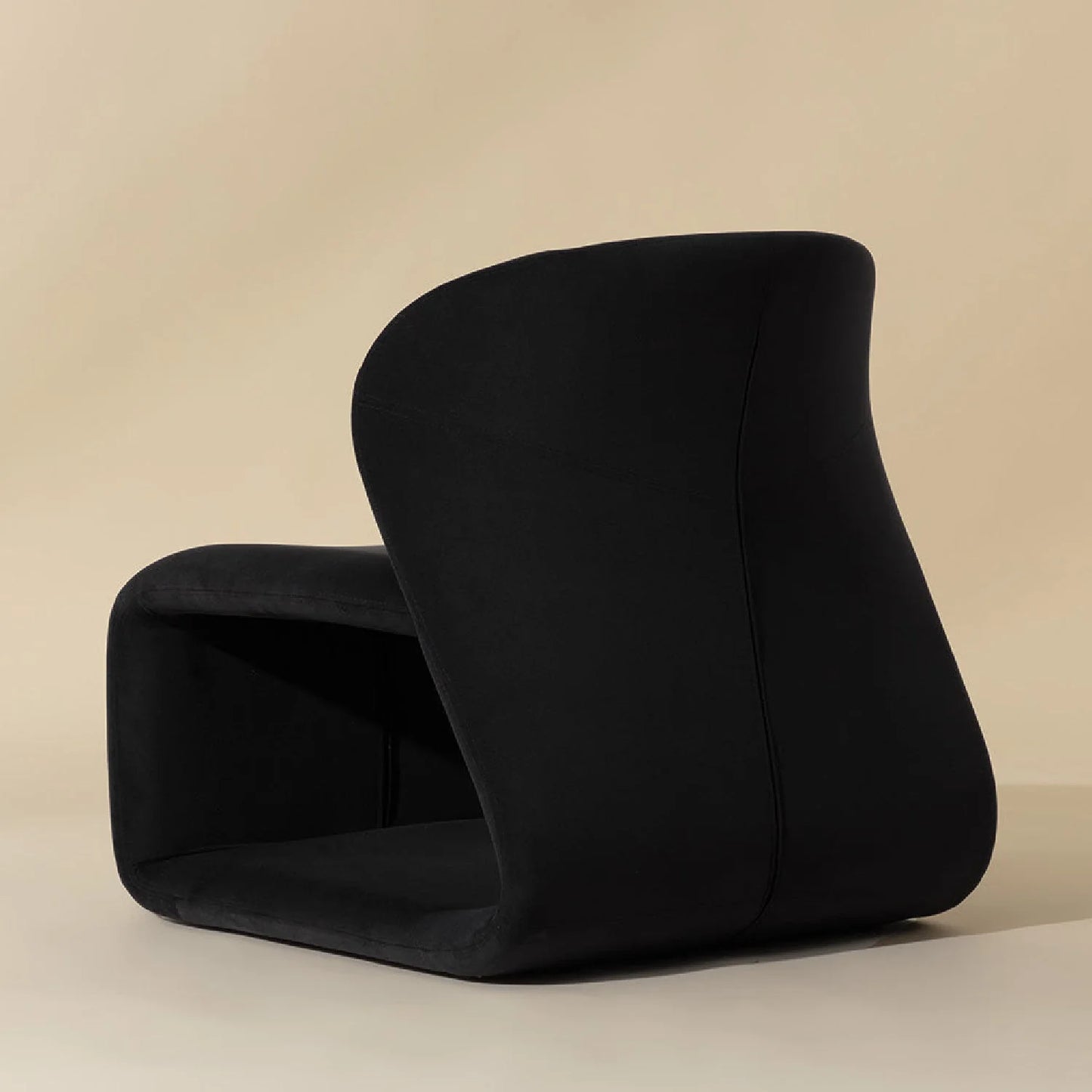 Luxury Sculpted Fabric Lounge Chair European Style for Villa