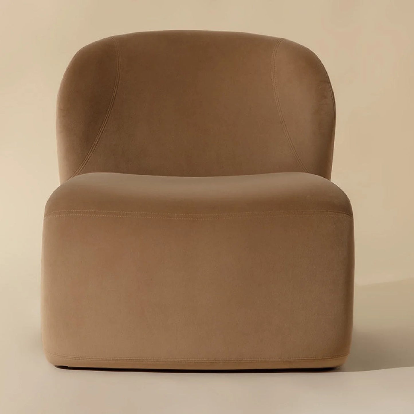 Luxury Sculpted Fabric Lounge Chair European Style for Villa
