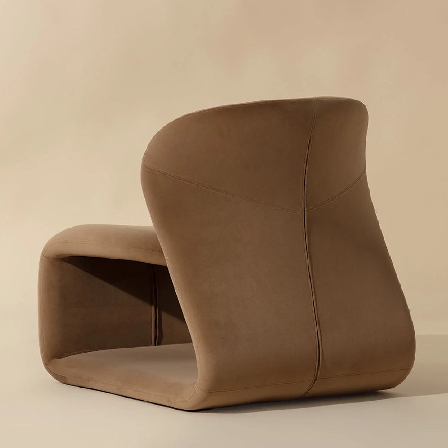 Luxury Sculpted Fabric Lounge Chair European Style for Villa