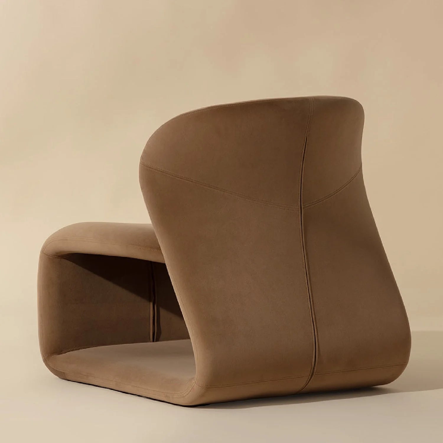 Luxury Sculpted Fabric Lounge Chair European Style for Villa