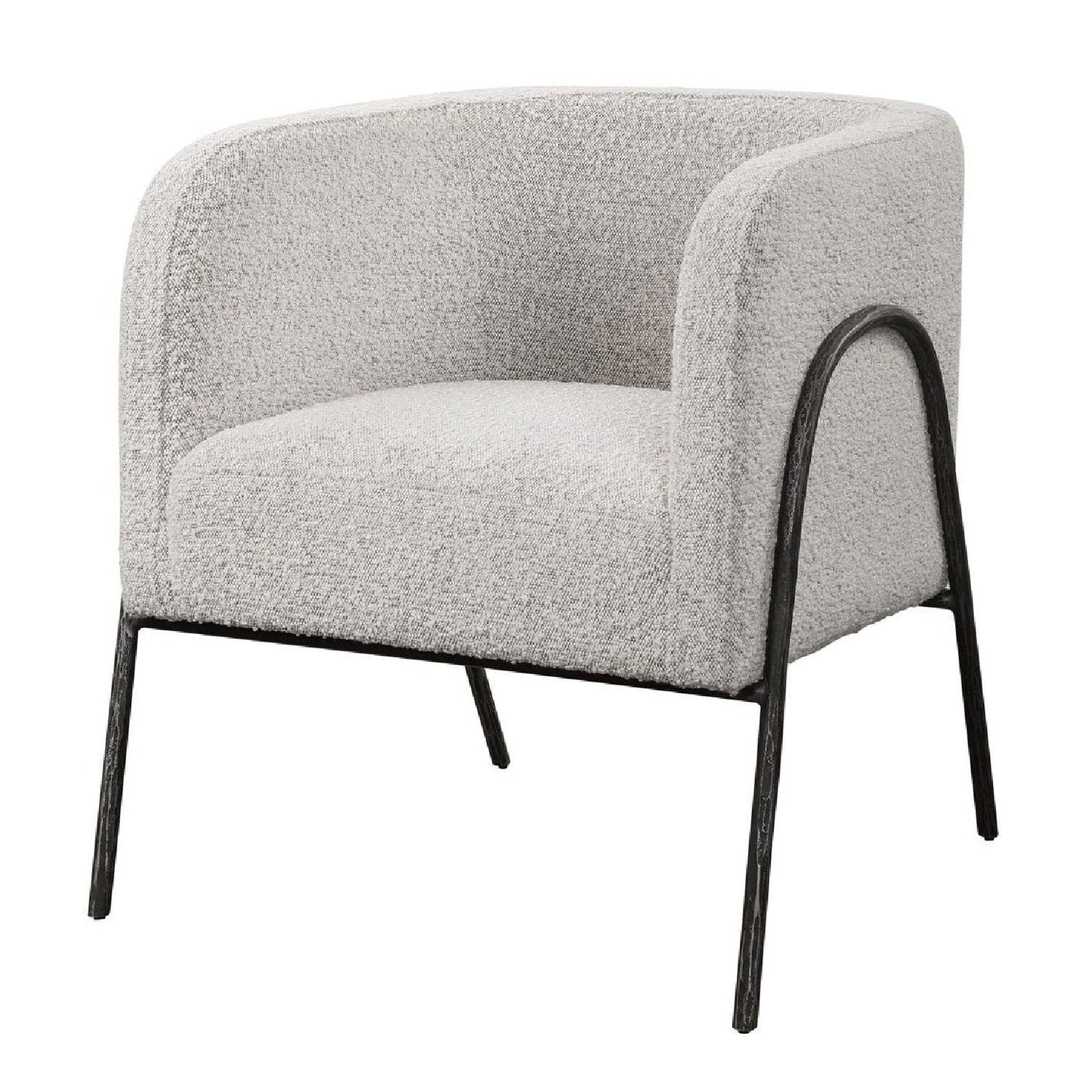 Luxury Sculptural Curved Scandinavian Accent Chair European Style for Villa