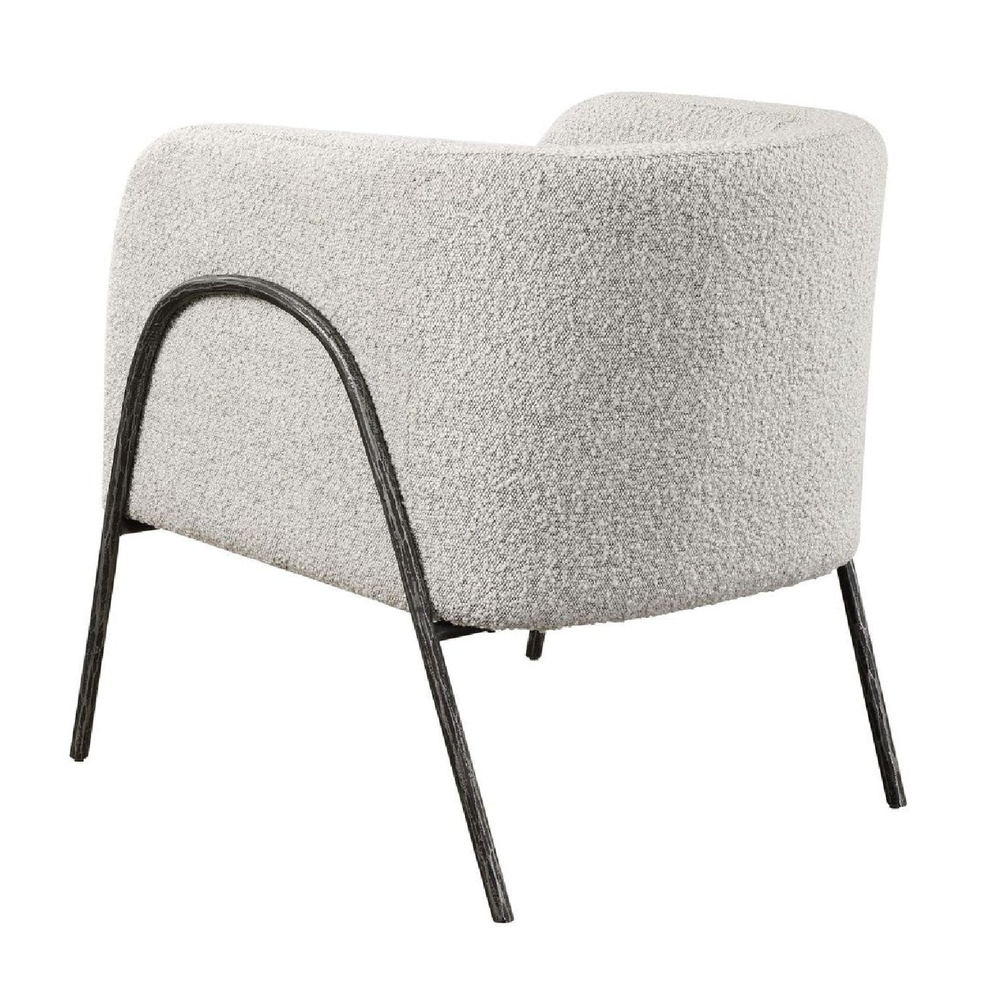 Luxury Sculptural Curved Scandinavian Accent Chair European Style for Villa