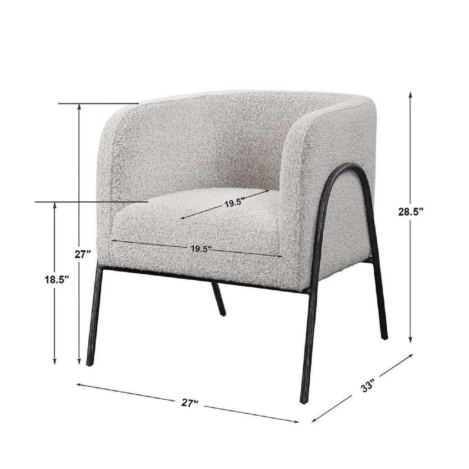 Luxury Sculptural Curved Scandinavian Accent Chair European Style for Villa