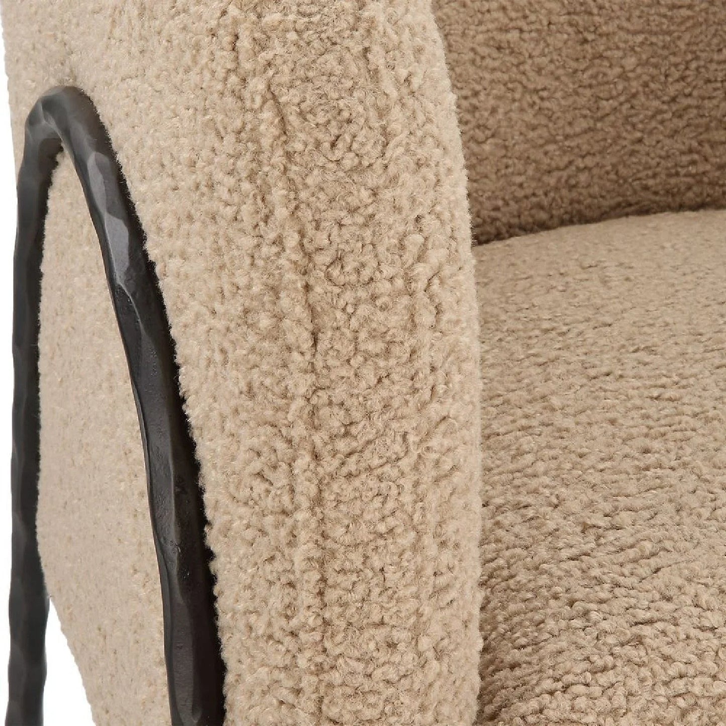 Luxury Sculptural Curved Scandinavian Accent Chair European Style for Villa