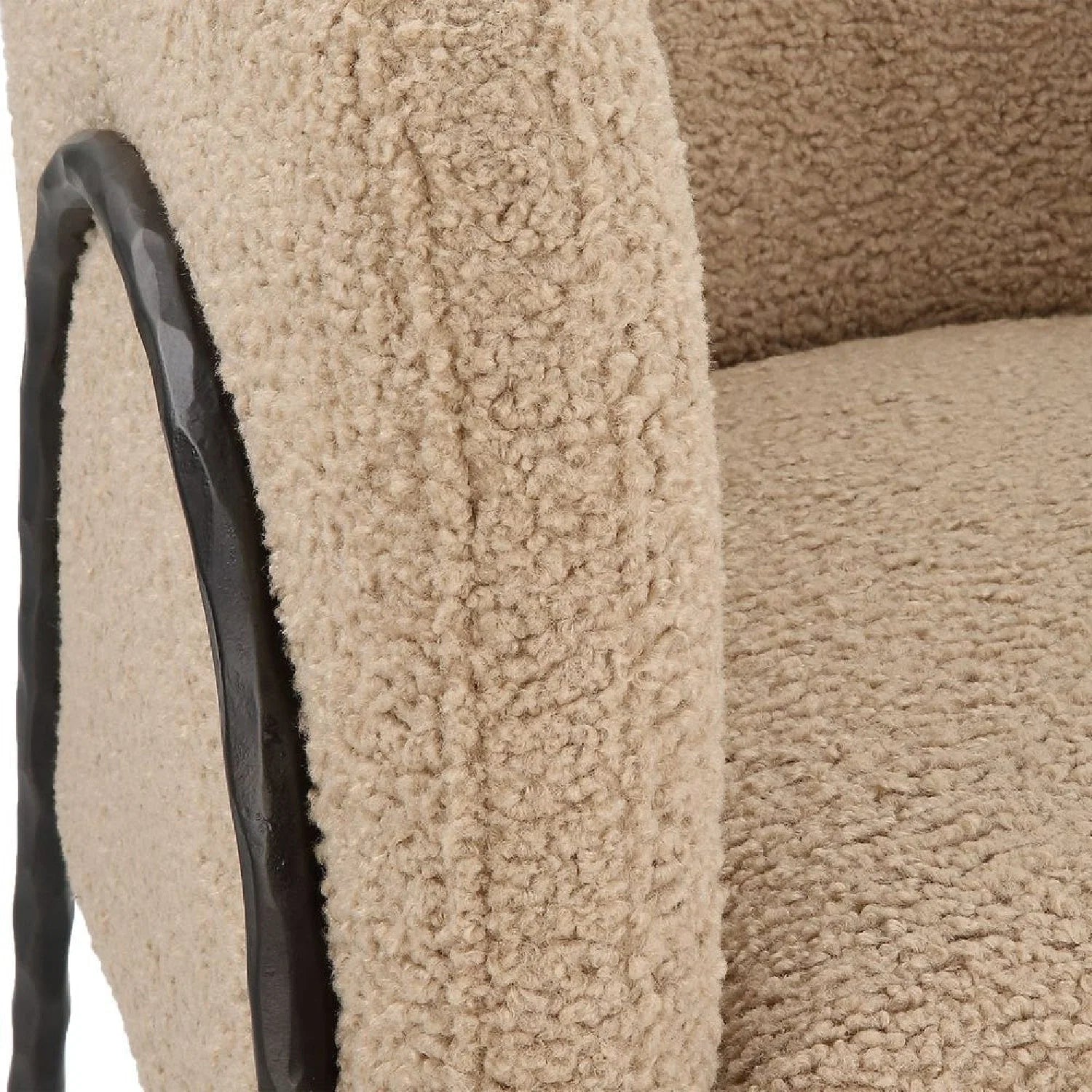 Luxury Sculptural Curved Scandinavian Accent Chair European Style for Villa