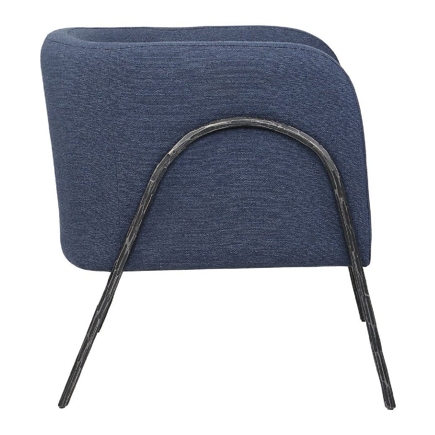 Luxury Sculptural Curved Scandinavian Accent Chair European Style for Villa