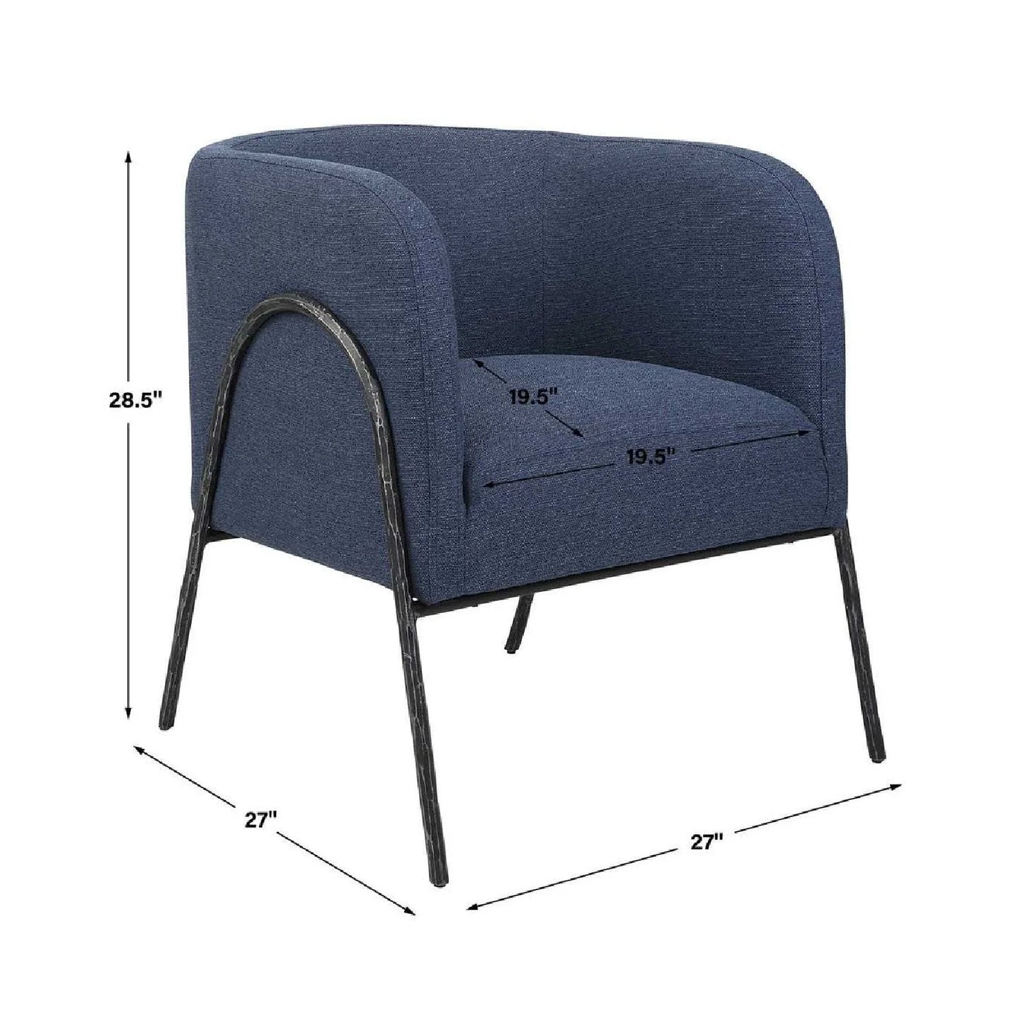 Luxury Sculptural Curved Scandinavian Accent Chair European Style for Villa